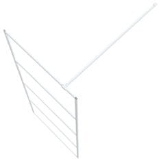 Petromila vidaXL Sprchová zástena biela 80x195 cm priehľadné ESG sklo