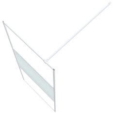 Petromila vidaXL Sprchová zástena biela 80x195 cm priehľadné ESG sklo