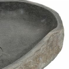 Petromila vidaXL Umývadlo riečny kameň oválne (45-53)x(34-41) cm 