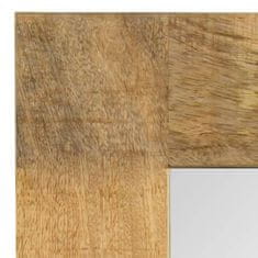 Vidaxl Zrkadlo masívne mangovníkové drevo 50x50 cm