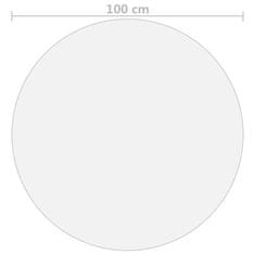 Vidaxl Chránič na stôl, matný Ø 100 cm, 2 mm, PVC