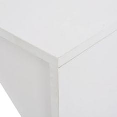 Petromila vidaXL Barový stôl so skrinkou, biely 115x59x200 cm