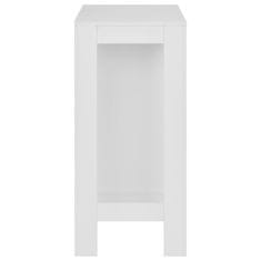 Petromila vidaXL Barový stôl s poličkou biely 110x50x103 cm 
