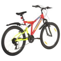 Vidaxl Horský bicykel 21 rýchlostí 26" koleso 49 cm rám červený