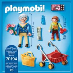 Playmobil 70194 Babička s chodítkom