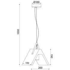 ACA ACA Lighting Decor závesné svietidlo DCR171191P