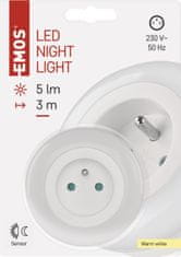 EMOS LED noční světlo P3320 s fotosenzorem do zásuvky