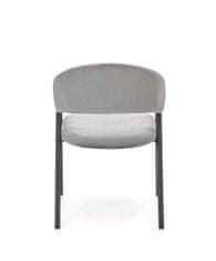Halmar Jedálenská stolička K473 - sivá / čierna