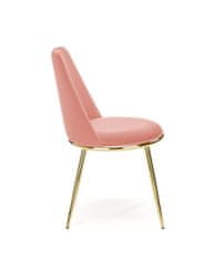 Halmar Jedálenská stolička K460 - ružová / zlatá