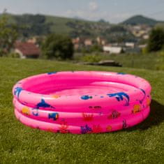 KONDELA Detský nafukovací bazén Lome - ružová