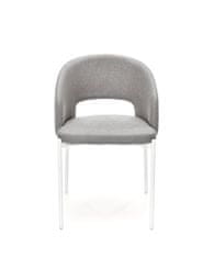 Halmar Jedálenská stolička K486 - sivá / biela