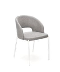 Halmar Jedálenská stolička K486 - sivá / biela