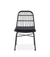 Halmar Záhradná stolička K401 - čierna / sivá