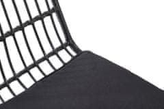 Halmar Záhradná stolička K401 - čierna / sivá