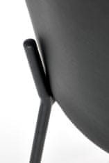Halmar Jedálenská stolička K471 - sivá / čierna
