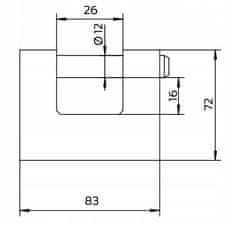 LOB Visiaci zámok TANTAL KT10 ATEST C triedy 5