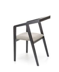 Halmar Jedálenská stolička Azul - čierna / sivá