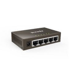 Tenda TEG1005D - 5-port Gigabit Ethernet Switch, 10/100/1000Mbps, Kov, Fanless