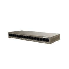 Tenda TEG1016M - 16-port Gigabit Ethernet Switch, 10/100/1000 Mbps, Fanless, Kov