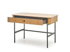 Halmar Písací stôl so zásuvkou Smart B-1 - dub prírodný / čierna