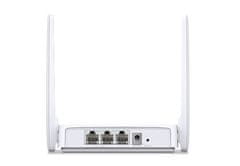 Mercusys Wireless N Router 300Mbps, 1 10/100M WAN + 2 10/100M LAN, 2x anténa