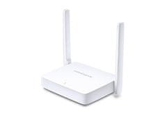 Mercusys Wireless N Router 300Mbps, 1 10/100M WAN + 2 10/100M LAN, 2x anténa