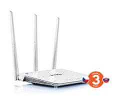 Tenda F3 - Wireless-N Router 802.11b/g/n, 300Mb/s, 1x WAN, 3x LAN, 3x Ext. Ant.