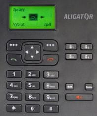 Aligator T100 Stolný telefón na simkartu Black