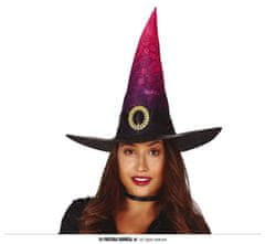 Klobúk čarodejnice - dospelý - černoružový - Halloween