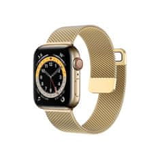 TopQ  Remienok Milanese pre Apple Watch 38-40-41 mm zlatý