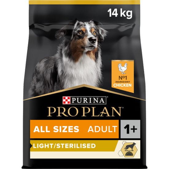 Purina Pro Plan ALL SIZES LIGHT / STERILISED kura 14 kg