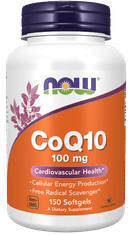 NOW Foods CoQ10 (koenzým Q10) 100 mg, 150 kapsúl