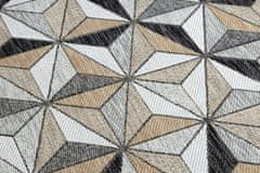 Dywany Łuszczów Kusový koberec Cooper Sisal Mosaic 22222 ecru/black – na von aj na doma 160x220