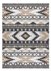 Dywany Łuszczów Kusový koberec Cooper Sisal Aztec 22235 ecru/black – na von aj na doma 180x270