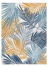 Dywany Łuszczów Kusový koberec Cooper Sisal Palm leaves 22258 ecru/navy – na von aj na doma 160x220