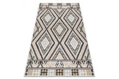 Dywany Łuszczów Kusový koberec Cooper Sisal Aztec 22224 ecru/black – na von aj na doma 140x190