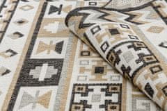 Dywany Łuszczów Kusový koberec Cooper Sisal Aztec 22218 ecru/black – na von aj na doma 140x190
