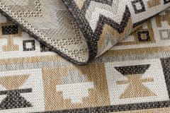 Dywany Łuszczów Kusový koberec Cooper Sisal Aztec 22218 ecru/black – na von aj na doma 140x190