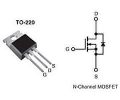HADEX IRF740 N MOSFET 400V/10A 125W TO220