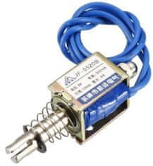 HADEX Elektromagnet ťažný JF-0520B 12VDC, hrúbka 4N, zdvih 10mm