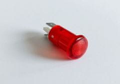 HADEX Kontrolka 230V s tlejivkou, červená, priemer 12,5mm