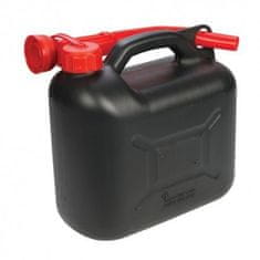 HADEX Plastový kanister na benzín, PHM, 5 L, čierny