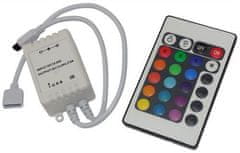 HADEX Ovládač LED pásikov RGB 12V/3x2A , IR D.O. 24 tlačidiel