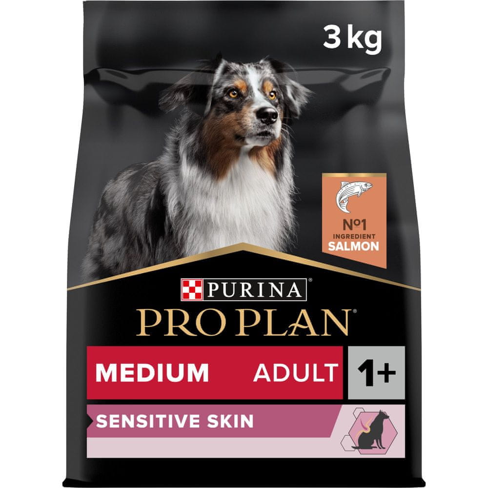 Purina Pro Plan MEDIUM ADULT SENSITIVE SKIN losos 3 kg