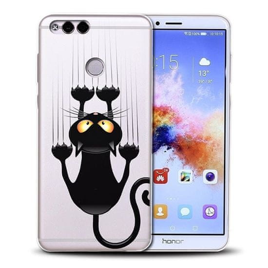 Symfony Puzdro pre HUAWEI Honor 8X, silikón mačka