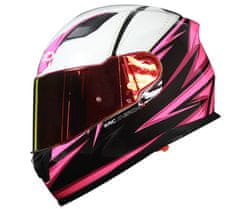 XRC Helma na moto Merchi R black/pink/white vel. L