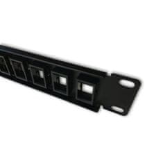 DATACOM 19" Neosadený Patch panel 16 port