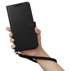 Tech-protect kožené knížkové puzdro pre Motorola Moto E22 / Moto E22i - Čierna KP25597