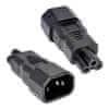 Premium Cord Adaptér IEC C14 na IEC C5 "trojlístok" napätie 230V, 10A