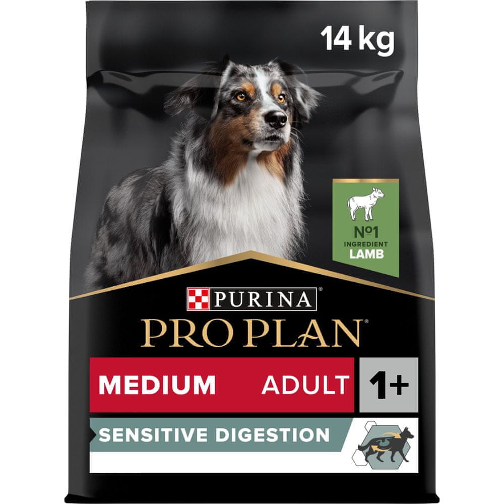 Purina Pro Plan MEDIUM ADULT SENSITIVE DIGESTION jahňacie 14 kg